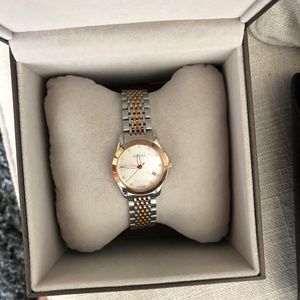 Gucci G-Timeless diamond & mother-of-pearl watch